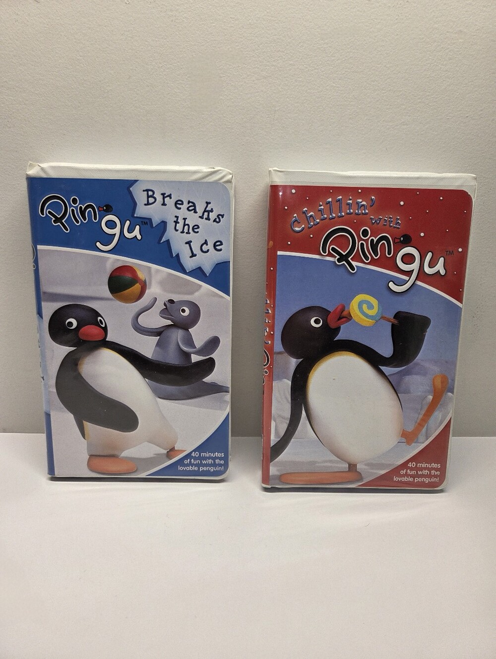 Pingu VHS Lot: Breaks The Ice & Chillin' With Pingu -2004 - Clamshell Case